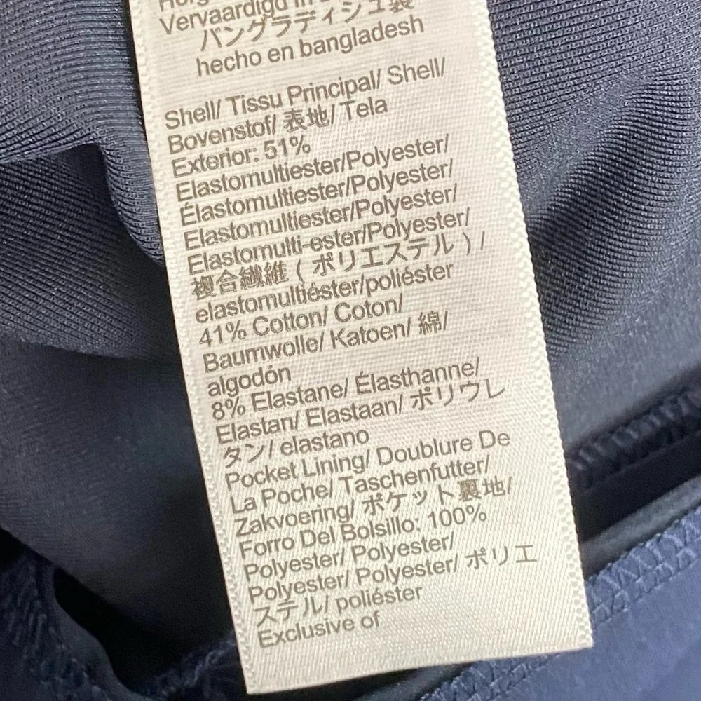 J. Crew 484 Slim-Fit Tech Pant Navy Blue